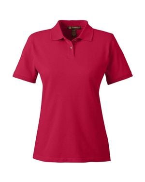 Harriton Cotton Polo - Red