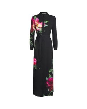Alice + Olivia Chassidy Maxi Shirt Dress, Empress Bloom - Black