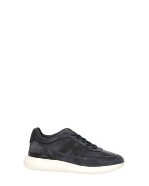 Hogan Suede Low-Top Sneakers - White