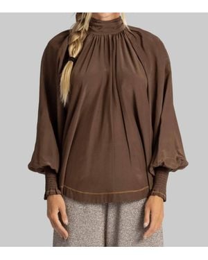 ALÉMAIS Vito Blouse - Brown