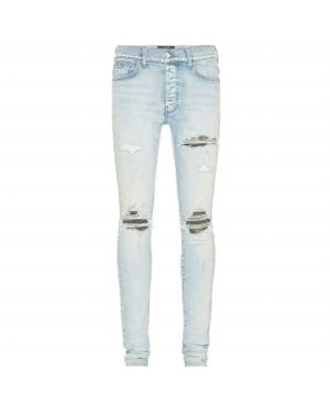 Amiri Mx1 Camo Patch Jeans - Blue