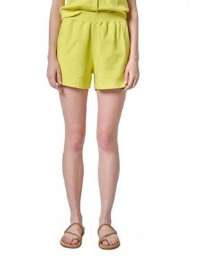 Lilla P Terry Front Seam Short - Yellow