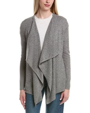 Bruno Magli Waterfall Wool & Cashmere-Blend Cardigan - Gray