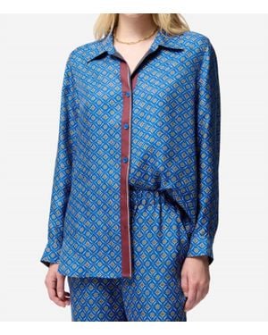 Vanessa Bruno Dorothee Silk Blend Shirt - Blue