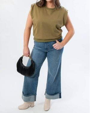 Thml Studded Sleeveless Top - Blue