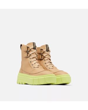 Sorel Caribou X 10 Canoe Tippet Waterproof Leather Lace-Up Boots Khd102 - Natural
