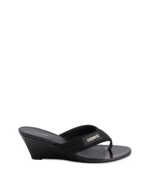 Coperni Wedge Heel Sandals - White
