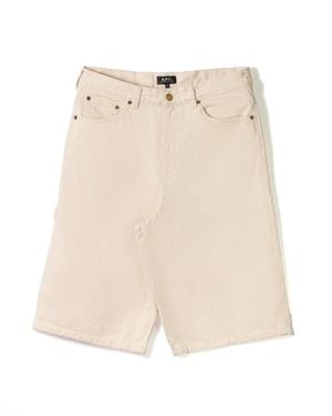 A.P.C. Five-Pocket Shorts With Hammer Loop - Natural