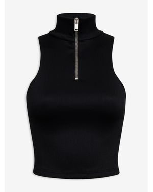 Rhude Ribbed Knit Turtle Neck Z - Black