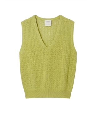 Barrie Sleeveless Knit Top - Green