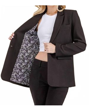 Nylander Eugenie Slightly Loose Fit Blazer - Black