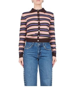 Sandy Liang Summers Cardigan Stripe - Blue