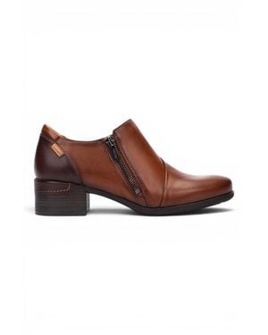 Pikolinos Leather Low Heel Shoes - Brown