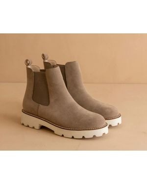 Oasis Society Gianna Chunky Sole Boot Shoe - Natural