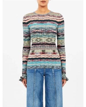 Ulla Johnson Maci Pullover Top - Blue