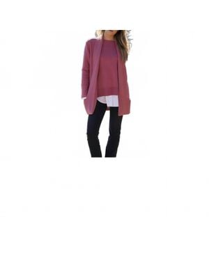Marble Knit Cardigan - Pink