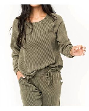 Lovlei Cape Cod Crewneck Top - Green