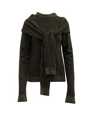 Isa Arfen Tie Knot Pull Over Sweater - Black