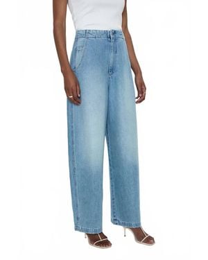 Pistola Lottie High Rise Relaxed Bowed Jeans - Blue