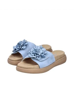 Remonte Karin Flower Topped Velcro Sandal - Blue