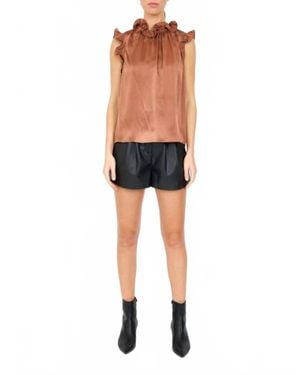 CHRISTY LYNN Renee Sleeveless Blouse - Black