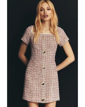 Walter Baker Tweed Mini Dress - Black