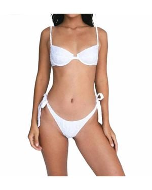 Indah Terra Eyelet Bikini Bottom - Brown