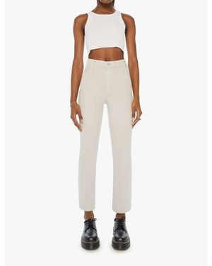 Mother The Hustler Flood Jeans - White