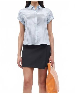 Samsøe & Samsøe Majan Short Sleeve Shirt - Blue