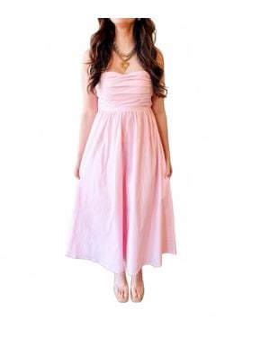 needii Garden Midi Dress - Pink