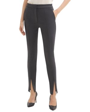 Theory High-Waisted Slim Slit Pant - Black