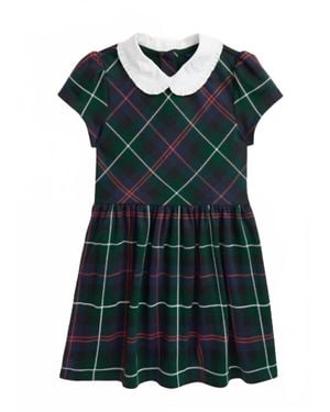 Polo Ralph Lauren Plaid Peter Pan Dress - Green