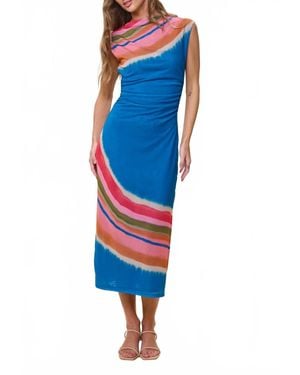 Cleobella Carrie Mesh Midi Dress - Blue