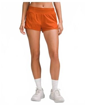lululemon Hotty Fhot Low Rise 4" Short - Orange