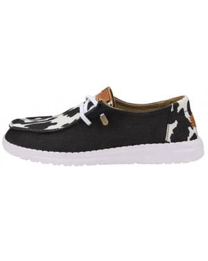 HEYDUDE Wendy Animal Casual Shoe - Black