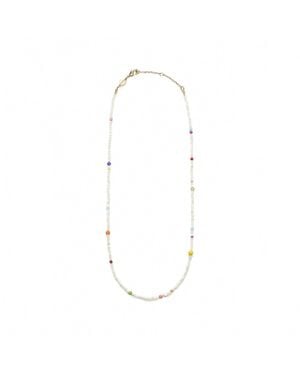 Anni Lu Confetti Gem Necklace - White