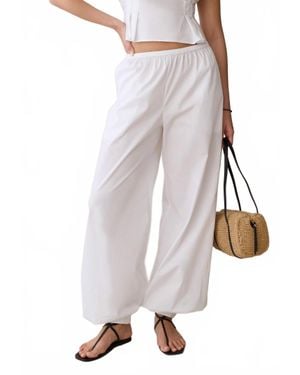 Few Moda Lee Cotton Pants - White
