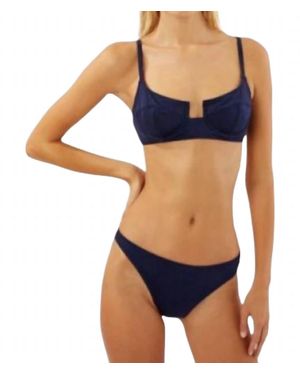 Solid & Striped Harley Bikini Top - Blue