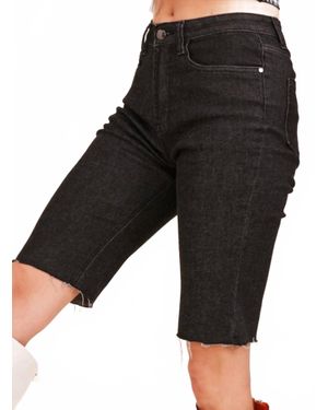 Listicle Amalfi Denim Shorts - Black