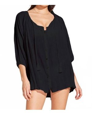 Vitamin A Costa Shirt Dress - Black