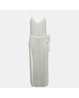 retroféte Sequin Embellished Maxi Dress - Gray