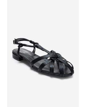 Prologue Shoes Rosse Block Heel Sandal - Black