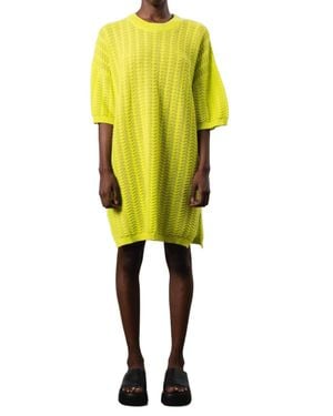 Mr. Mittens Bella Lace Shirt Dress - Yellow