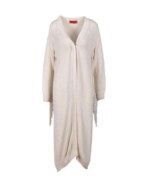 Wild Cashmere Long Cardigan Silk Polyamide - Natural