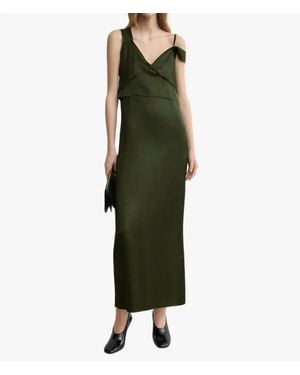 TOTEME V-Neck Slip Dress - Green
