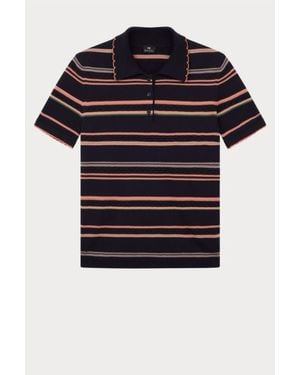 Paul Smith Knitted Short Sleeve Top - Black