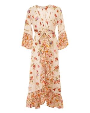 Guadalupe Ara Floral Maxi Dress - Natural