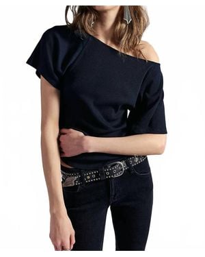 Free People Lucy Off The Shoulder Tee - Black