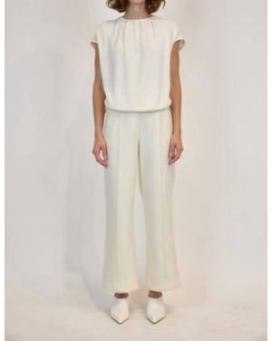 Jonathan Simkhai Lamara Draped Pullover - Natural