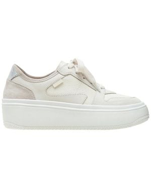 Linea Paolo Gains-L Leather Sneaker - White